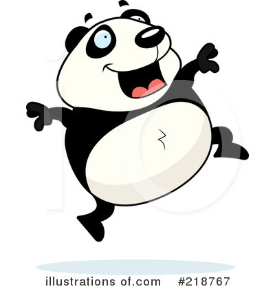 Royalty-Free (RF) Panda Clipart Illustration by Cory Thoman - Stock Sample #218767