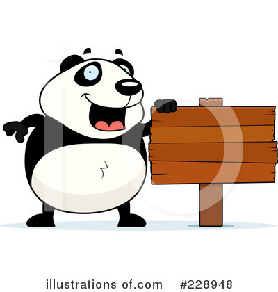 Royalty-Free (RF) Panda Clipart Illustration by Cory Thoman - Stock Sample #228948