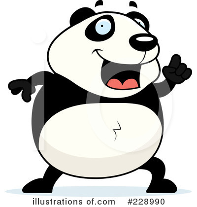 Royalty-Free (RF) Panda Clipart Illustration by Cory Thoman - Stock Sample #228990