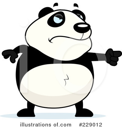 Royalty-Free (RF) Panda Clipart Illustration by Cory Thoman - Stock Sample #229012