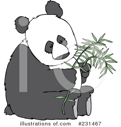 Royalty-Free (RF) Panda Clipart Illustration by djart - Stock Sample #231467