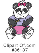 Panda Clipart #36137 by Dennis Holmes Designs