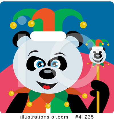 Royalty-Free (RF) Panda Clipart Illustration by Dennis Holmes Designs - Stock Sample #41235