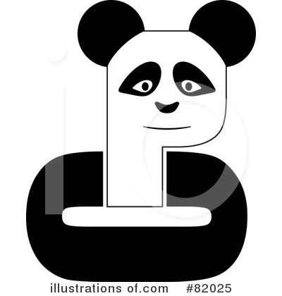 Royalty-Free (RF) Panda Clipart Illustration by michaeltravers - Stock Sample #82025