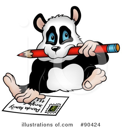 Royalty-Free (RF) Panda Clipart Illustration by dero - Stock Sample #90424