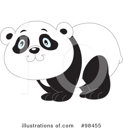 Royalty-Free (RF) Panda Clipart Illustration by yayayoyo - Stock Sample #98455