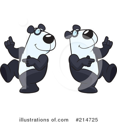 Royalty-Free (RF) Pandas Clipart Illustration by Cory Thoman - Stock Sample #214725
