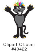 Panther Character Clipart #49422 by Mascot Junction
