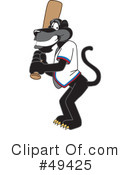 Panther Character Clipart #49425 by Mascot Junction