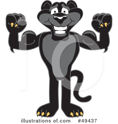 Jaguar Character Clipart #49437 by Mascot Junction