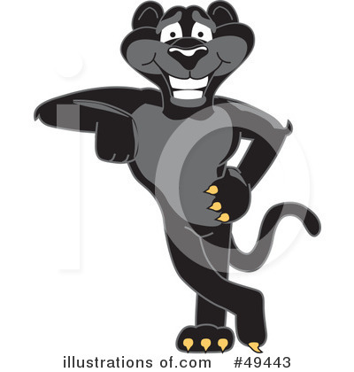 Panther School Mascot Clipart #49443 by Mascot Junction