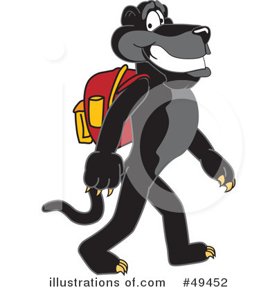 Panther School Mascot Clipart #49452 by Mascot Junction