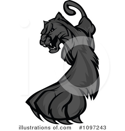 Royalty-Free (RF) Panther Clipart Illustration by Chromaco - Stock Sample #1097243