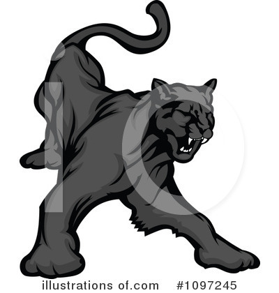 Black Panther Clipart #1097245 by Chromaco