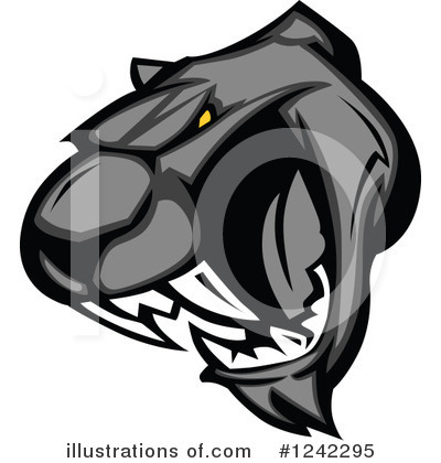 Royalty-Free (RF) Panther Clipart Illustration by Chromaco - Stock Sample #1242295