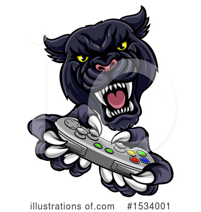 Royalty-Free (RF) Panther Clipart Illustration by AtStockIllustration - Stock Sample #1534001