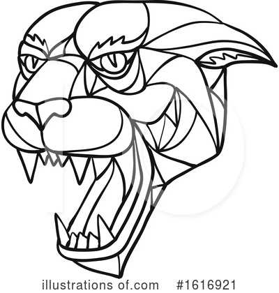 Royalty-Free (RF) Panther Clipart Illustration by patrimonio - Stock Sample #1616921