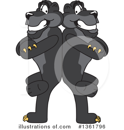 Royalty-Free (RF) Panther School Mascot Clipart Illustration by Mascot Junction - Stock Sample #1361796
