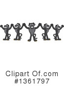 Panther School Mascot Clipart #1361797 by Mascot Junction