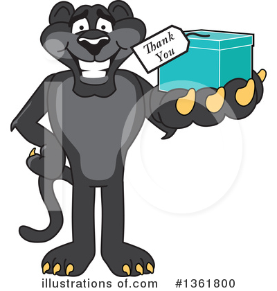 Royalty-Free (RF) Panther School Mascot Clipart Illustration by Mascot Junction - Stock Sample #1361800