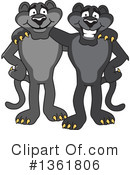 Panther School Mascot Clipart #1361806 by Mascot Junction