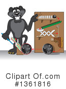 Panther School Mascot Clipart #1361816 by Mascot Junction