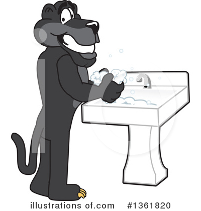 Royalty-Free (RF) Panther School Mascot Clipart Illustration by Mascot Junction - Stock Sample #1361820