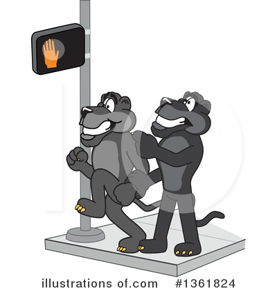 Royalty-Free (RF) Panther School Mascot Clipart Illustration by Mascot Junction - Stock Sample #1361824