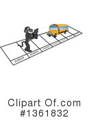 Panther School Mascot Clipart #1361832 by Mascot Junction