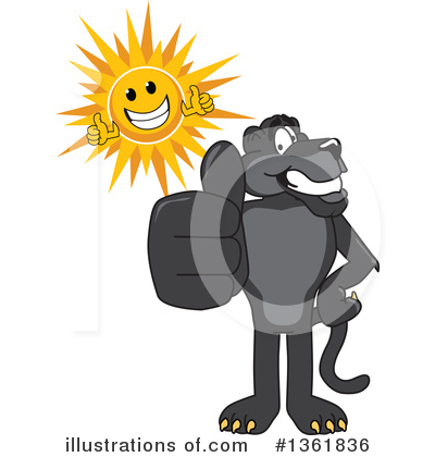 Royalty-Free (RF) Panther School Mascot Clipart Illustration by Mascot Junction - Stock Sample #1361836