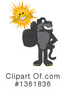 Panther School Mascot Clipart #1361836 by Mascot Junction
