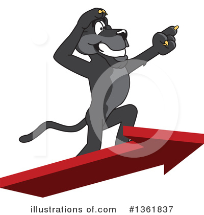 Royalty-Free (RF) Panther School Mascot Clipart Illustration by Mascot Junction - Stock Sample #1361837