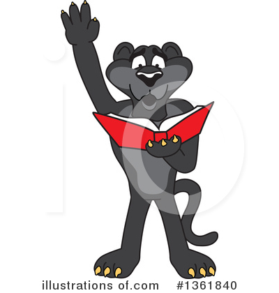 Royalty-Free (RF) Panther School Mascot Clipart Illustration by Mascot Junction - Stock Sample #1361840