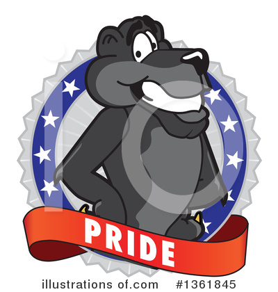 Royalty-Free (RF) Panther School Mascot Clipart Illustration by Mascot Junction - Stock Sample #1361845