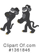 Panther School Mascot Clipart #1361846 by Mascot Junction