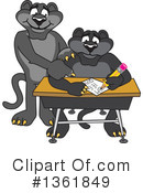 Panther School Mascot Clipart #1361849 by Mascot Junction