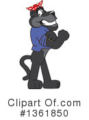 Panther School Mascot Clipart #1361850 by Mascot Junction