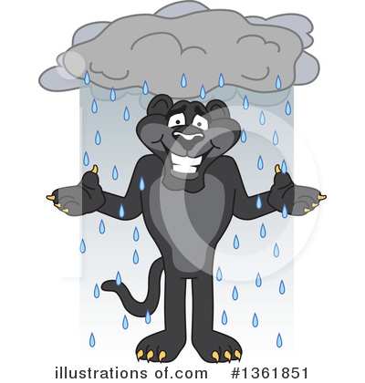 Royalty-Free (RF) Panther School Mascot Clipart Illustration by Mascot Junction - Stock Sample #1361851