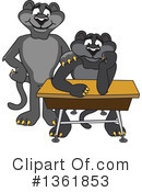 Panther School Mascot Clipart #1361853 by Mascot Junction
