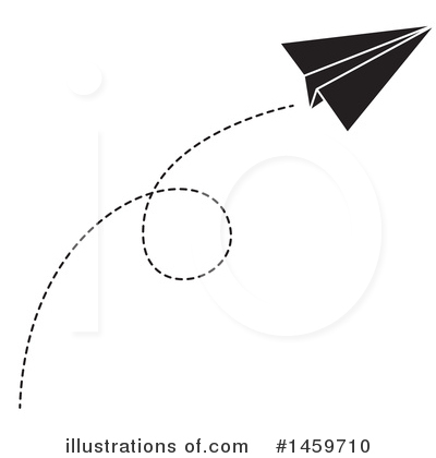 Paper Plane Clipart #1459710 by Cherie Reve
