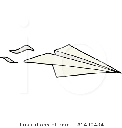 Paper Airplane Clipart #1490434 by lineartestpilot
