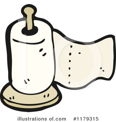 Royalty-Free (RF) Paper Towels Clipart Illustration by lineartestpilot - Stock Sample #1179315