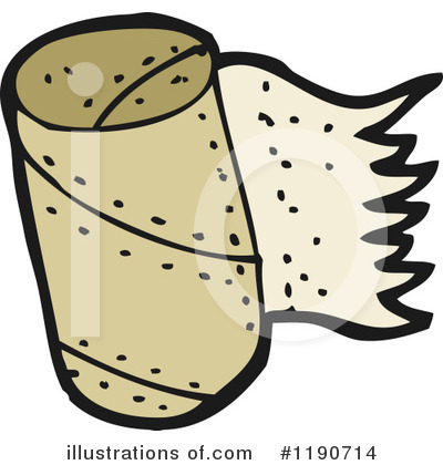 Royalty-Free (RF) Paper Towels Clipart Illustration by lineartestpilot - Stock Sample #1190714