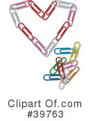 Paperclips Clipart #39763 by Dennis Holmes Designs
