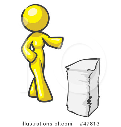 Royalty-Free (RF) Paperwork Clipart Illustration by Leo Blanchette - Stock Sample #47813