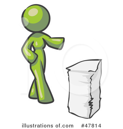 Royalty-Free (RF) Paperwork Clipart Illustration by Leo Blanchette - Stock Sample #47814