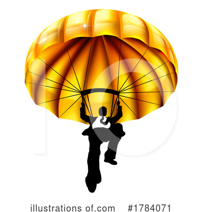 Royalty-Free (RF) Parachute Clipart Illustration by AtStockIllustration - Stock Sample #1784071