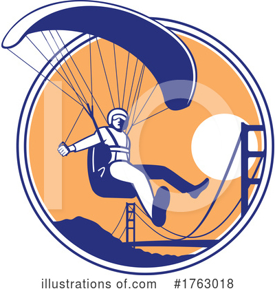 Paragliding Clipart #1763018 by patrimonio