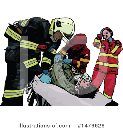 Royalty-Free (RF) Paramedics Clipart Illustration by dero - Stock Sample #1476626