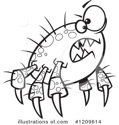 Royalty-Free (RF) Parasite Clipart Illustration by toonaday - Stock Sample #1209614